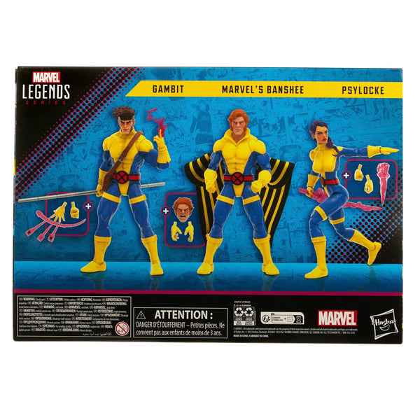 Marvel Legends: X-Men Marvel's Banshee, Gambit & Psylocke (60th Anniversary)-Actionfiguren-Hasbro-Mighty Underground