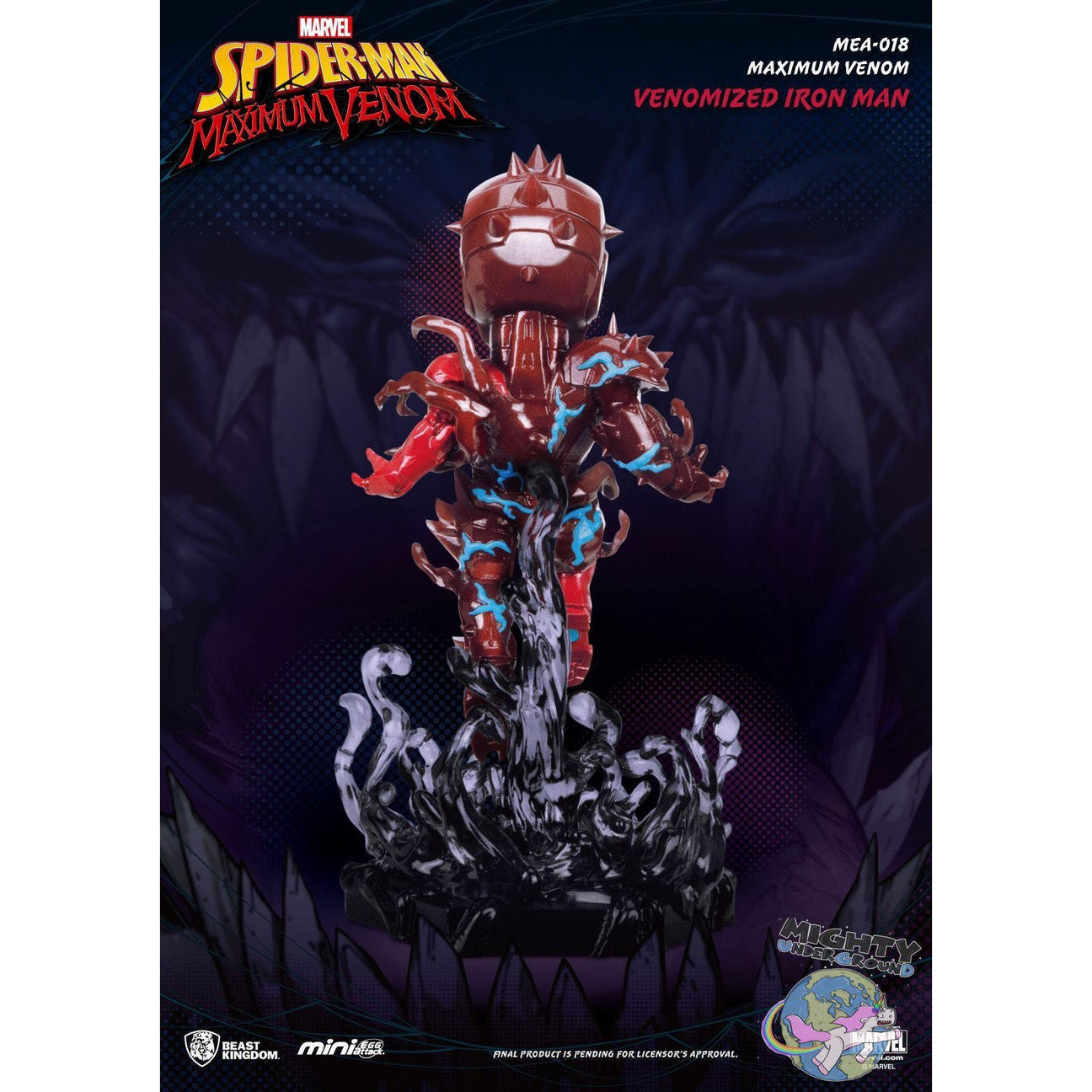 Marvel: Maximum Venom - Venomized Iron Man - Mini Egg Attack-Figuren-Beast Kingdom-mighty-underground