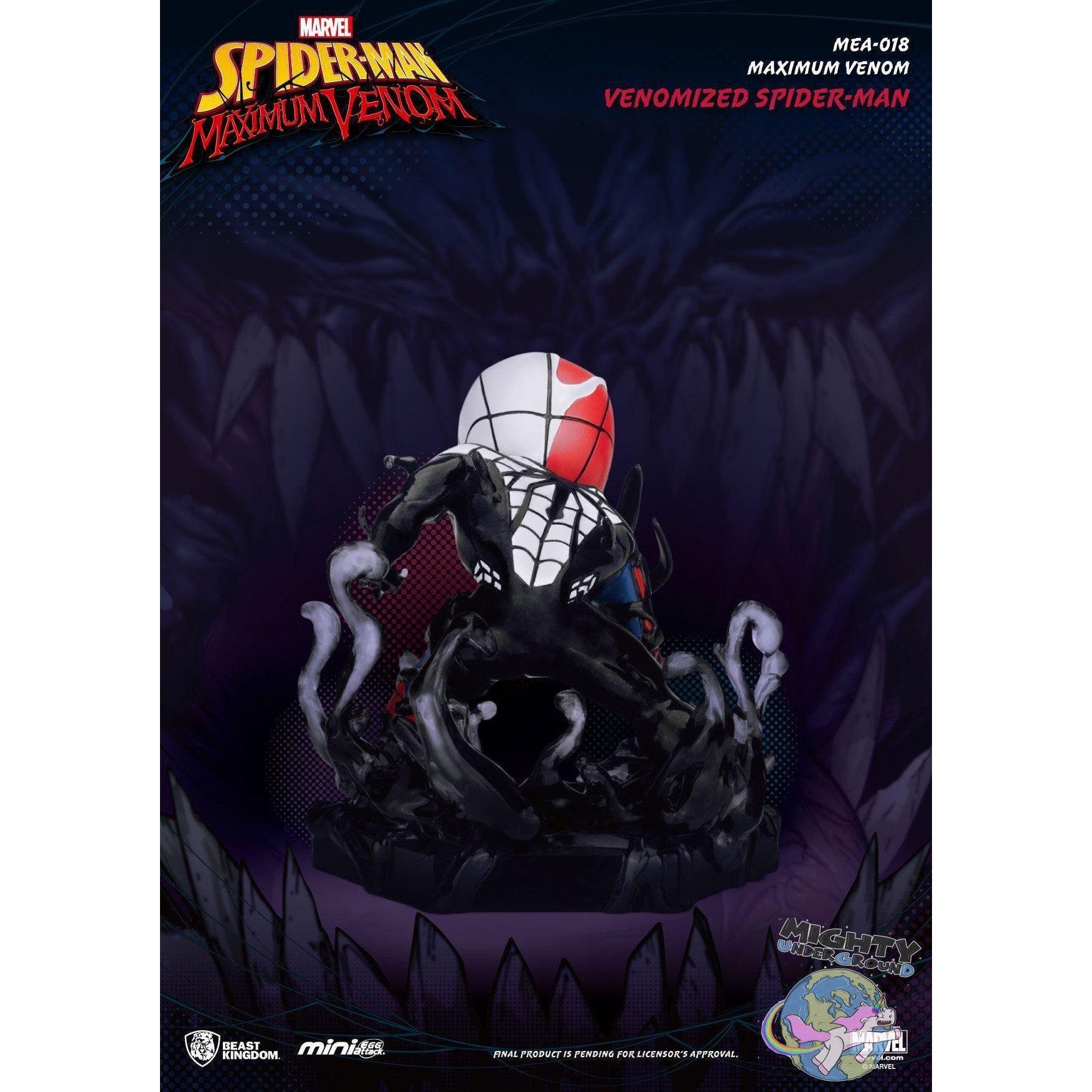 Marvel: Maximum Venom - Venomized Spider-Man - Mini Egg Attack-Figuren-Beast Kingdom-mighty-underground