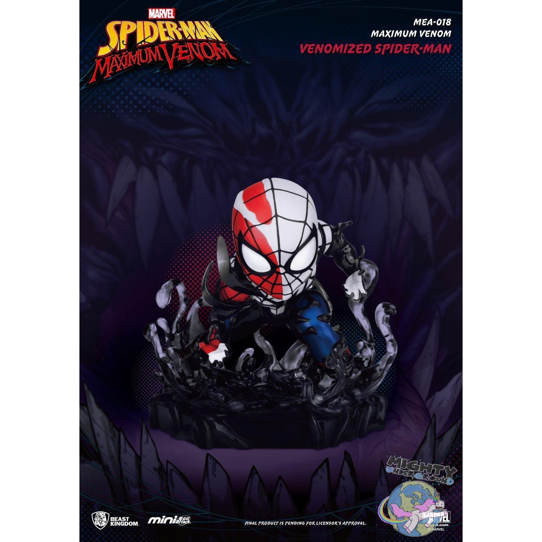 Marvel: Maximum Venom - Venomized Spider-Man - Mini Egg Attack-Figuren-Beast Kingdom-mighty-underground