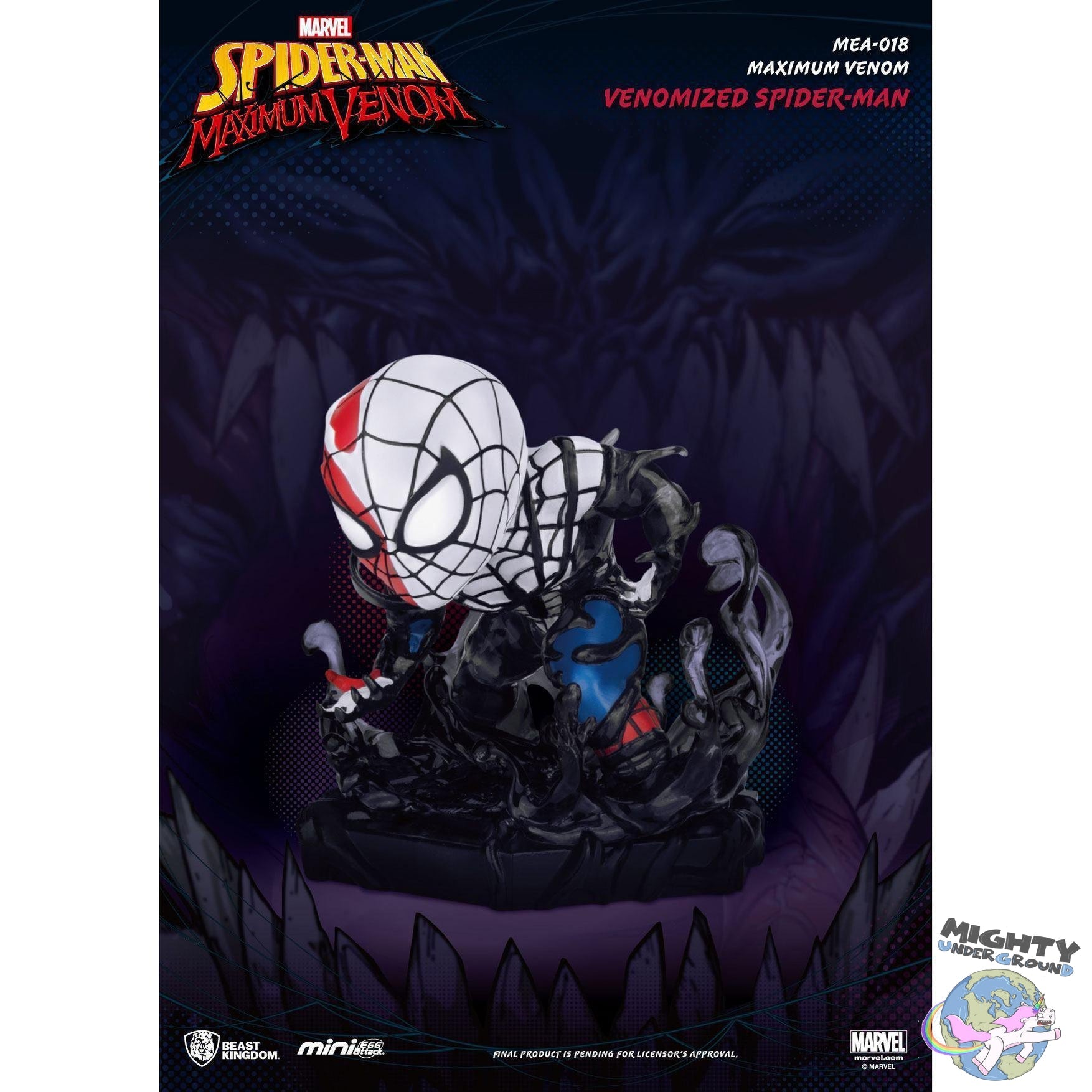 Marvel: Maximum Venom - Venomized Spider-Man - Mini Egg Attack-Figuren-Beast Kingdom-mighty-underground