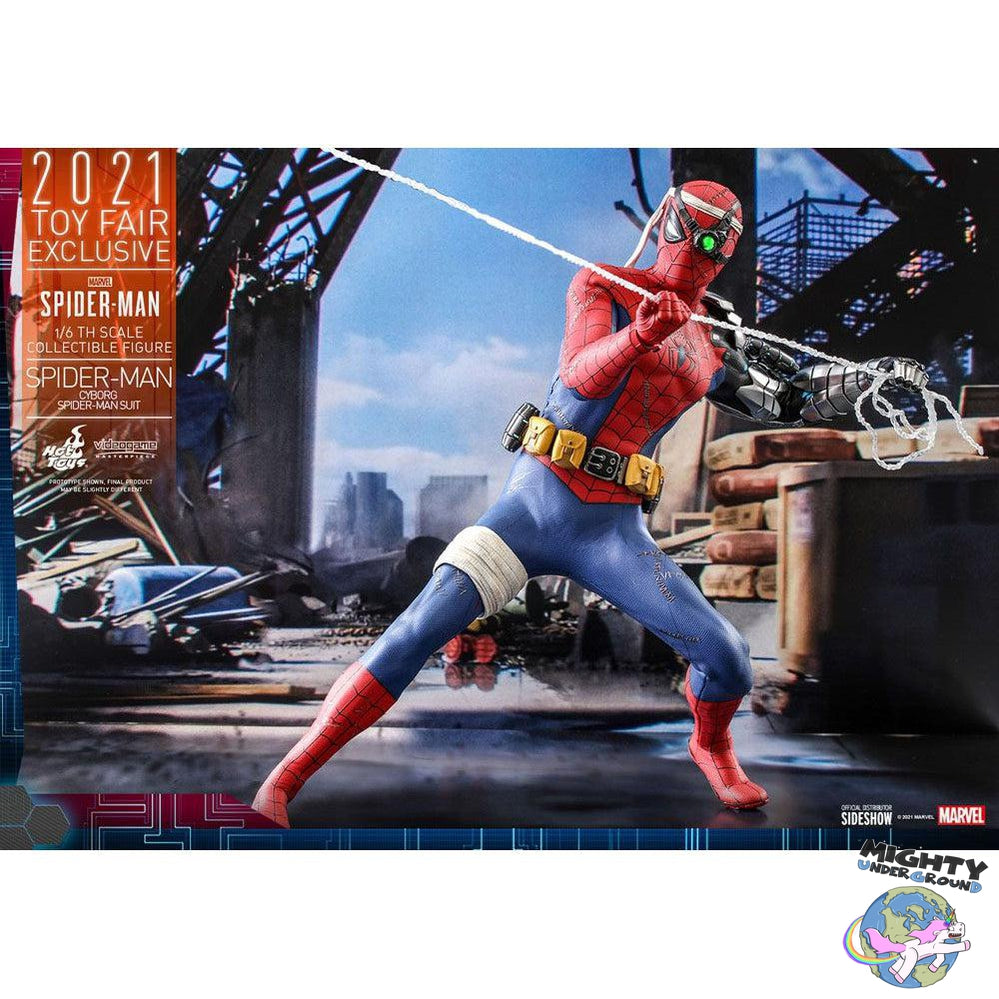 Marvel: Spider-Man (Cyborg Suit, Videogame) 1/6-Actionfiguren-Hot Toys-Mighty Underground