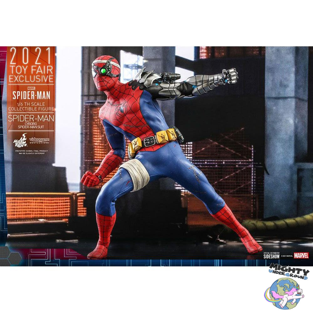 Marvel: Spider-Man (Cyborg Suit, Videogame) 1/6-Actionfiguren-Hot Toys-Mighty Underground