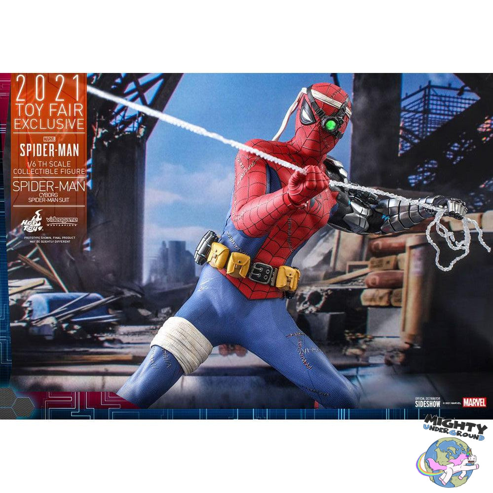 Marvel: Spider-Man (Cyborg Suit, Videogame) 1/6-Actionfiguren-Hot Toys-Mighty Underground