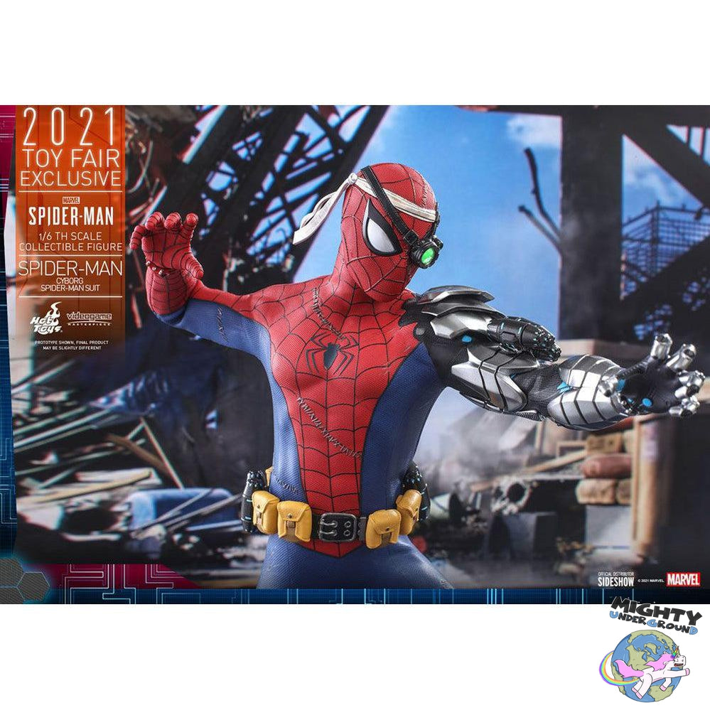 Marvel: Spider-Man (Cyborg Suit, Videogame) 1/6-Actionfiguren-Hot Toys-Mighty Underground