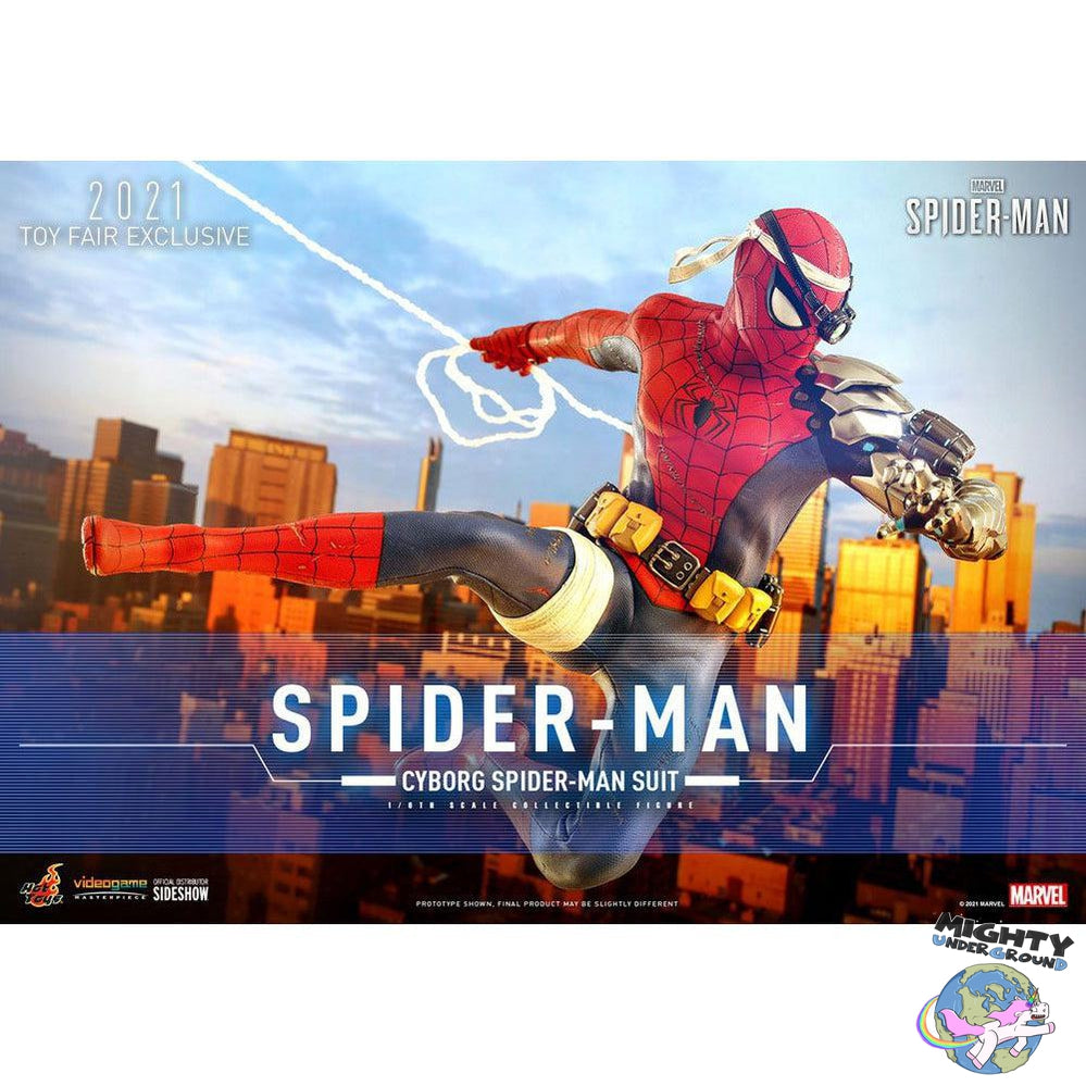 Marvel: Spider-Man (Cyborg Suit, Videogame) 1/6-Actionfiguren-Hot Toys-Mighty Underground