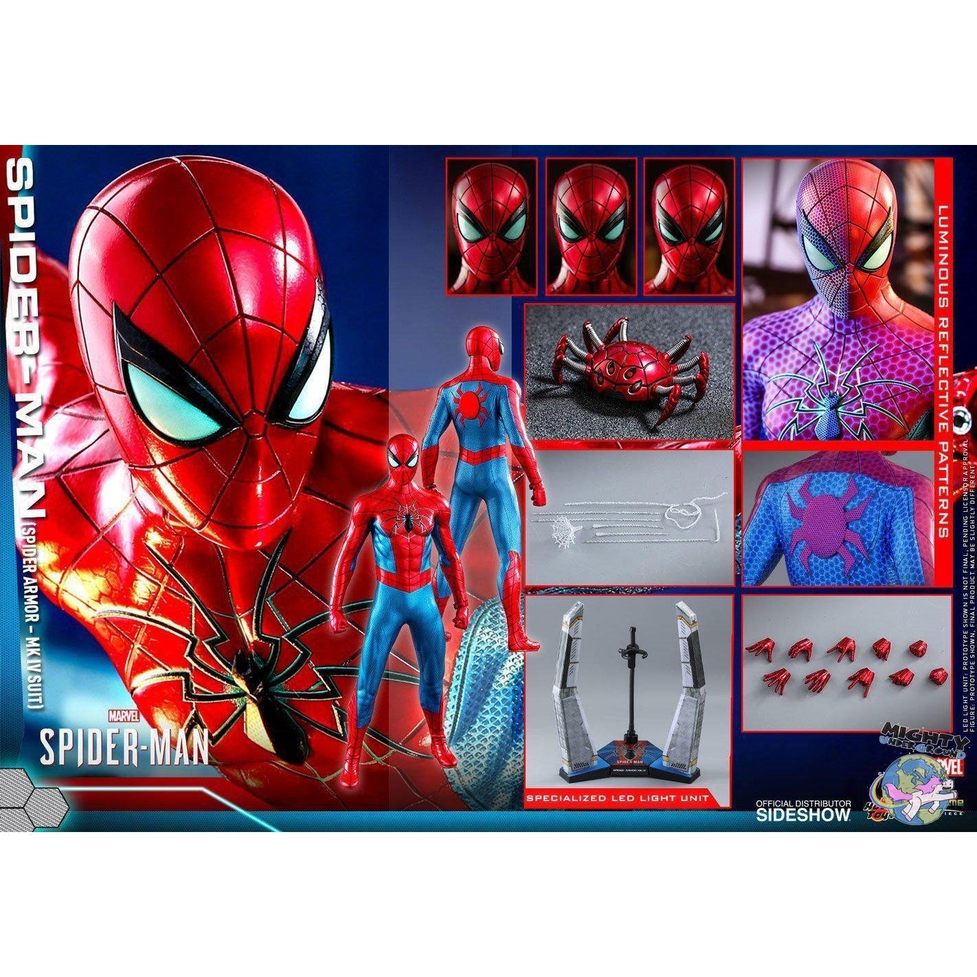 Marvel: Spider-Man Game - Spider Armor MK IV Suit 1/6 VORBESTELLUNG!-Actionfiguren-Hot Toys-mighty-underground