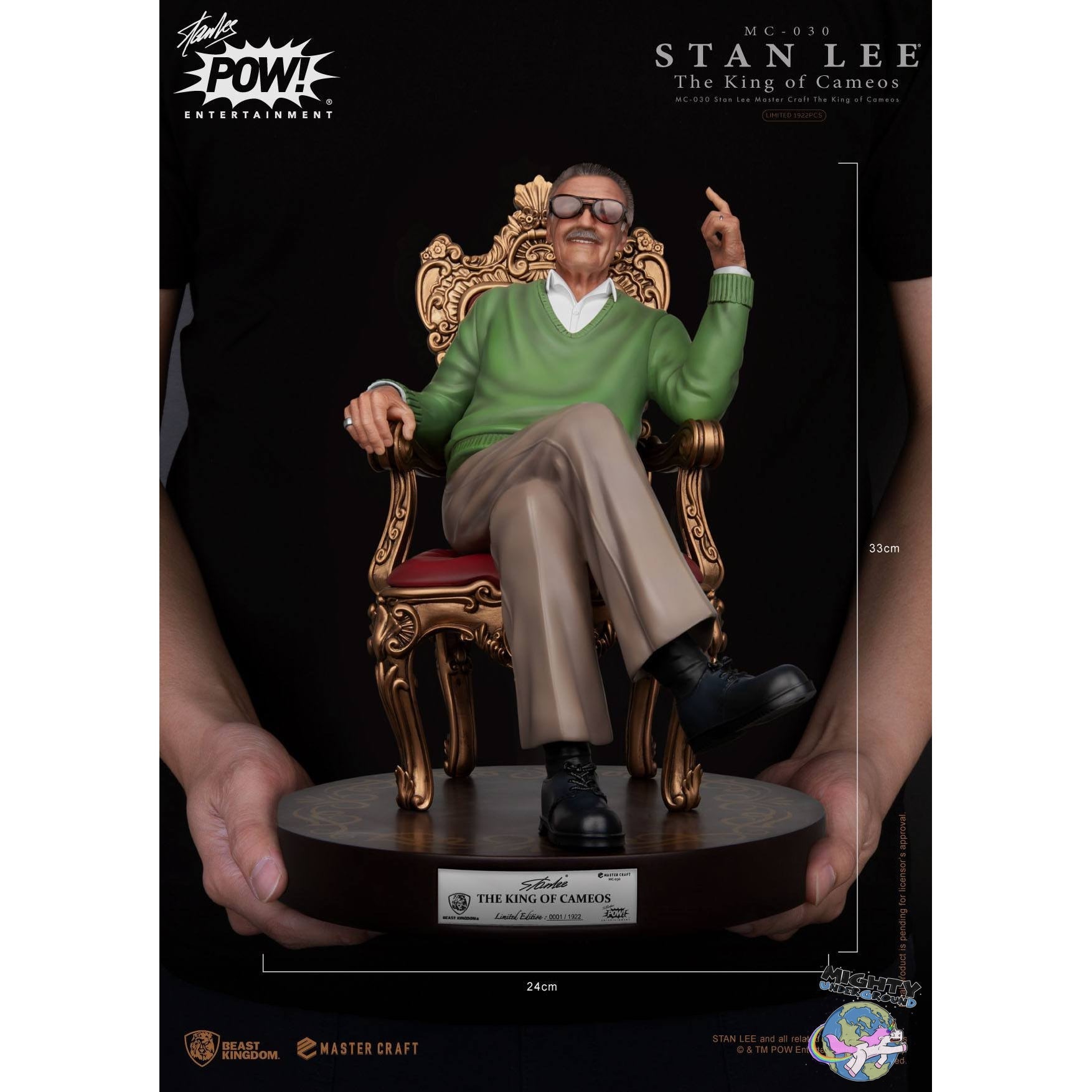 Marvel: Stan Lee The King of Cameos - Master Craft Statue-Statue-Beast Kingdom-Mighty Underground