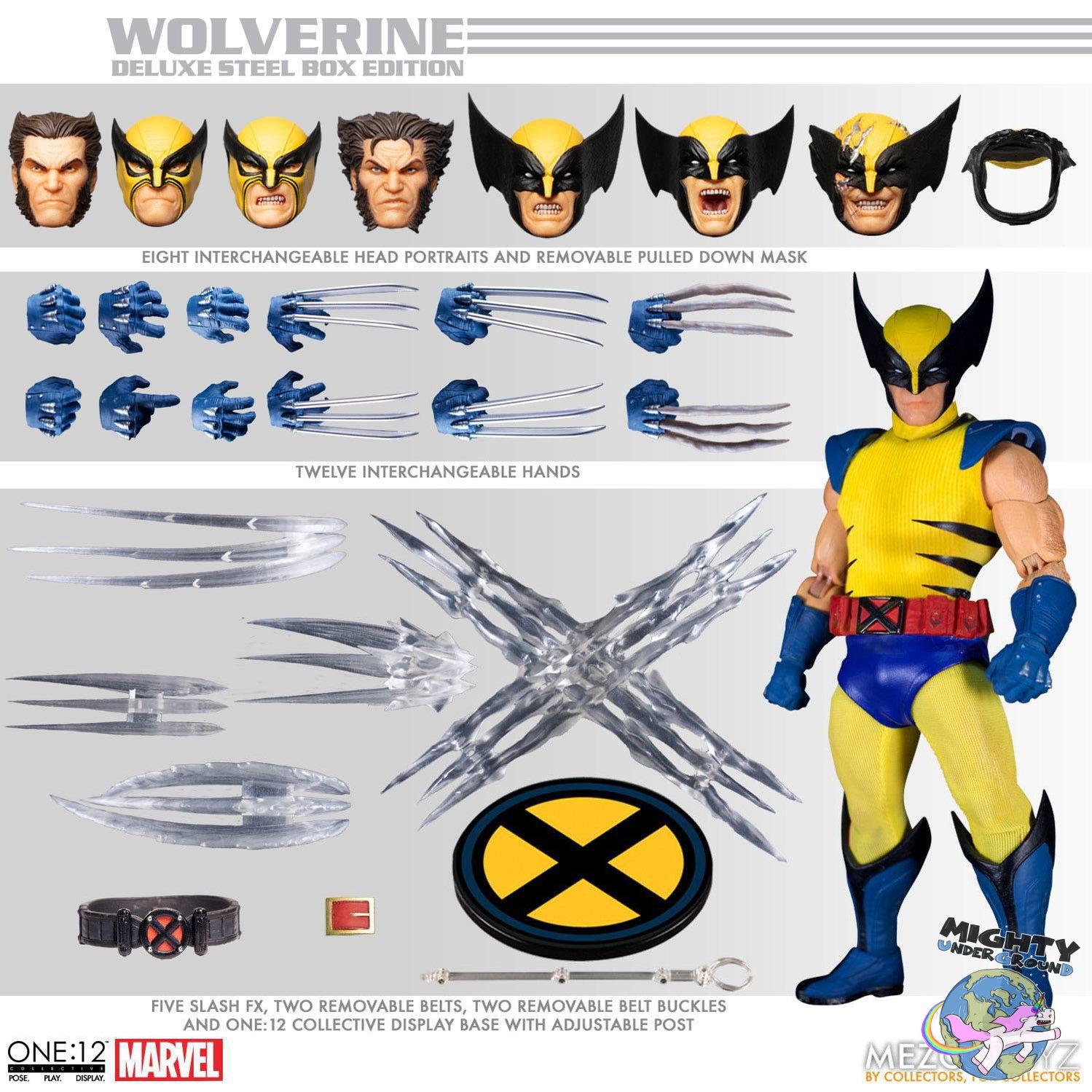 Marvel Universe: Wolverine - Deluxe Steel Box Edition VORBESTELLUNG!-Actionfiguren-Mezco Toys-Mighty Underground