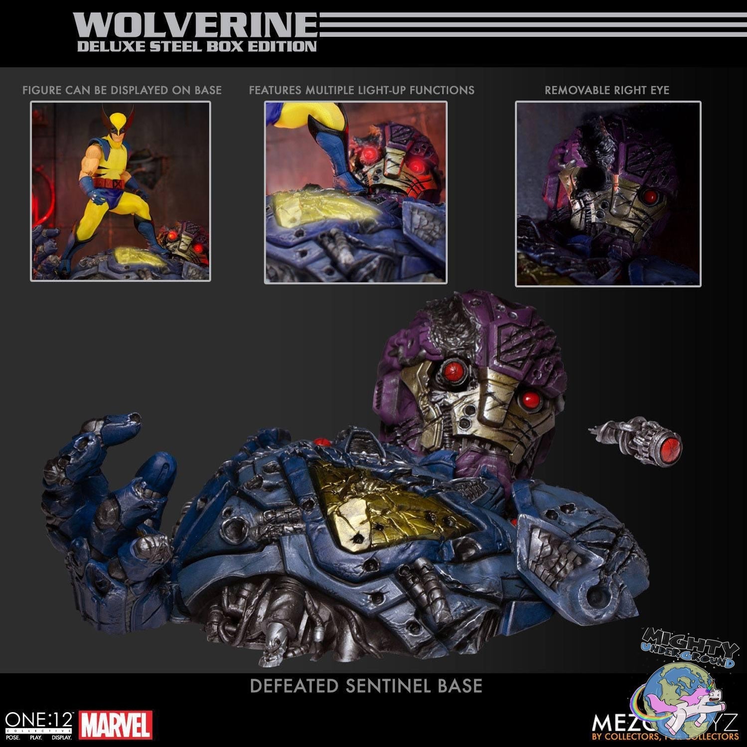 Marvel Universe: Wolverine - Deluxe Steel Box Edition VORBESTELLUNG!-Actionfiguren-Mezco Toys-Mighty Underground