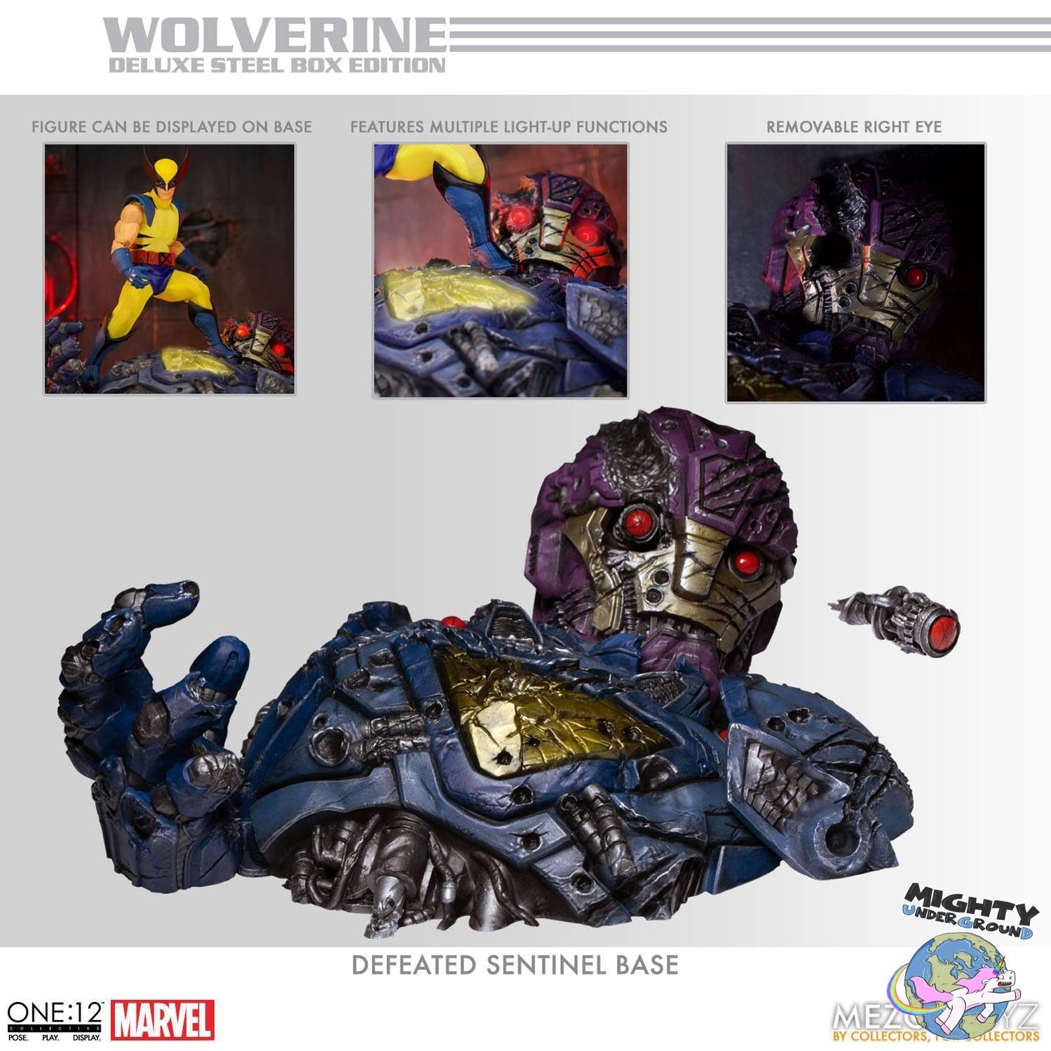 Marvel Universe: Wolverine - Deluxe Steel Box Edition VORBESTELLUNG!-Actionfiguren-Mezco Toys-Mighty Underground