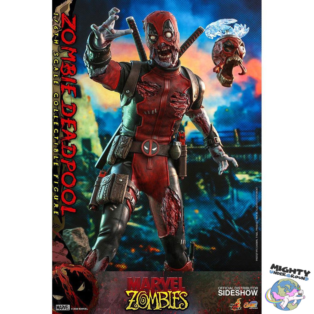 Marvel: Zombie Deadpool 1/6-Actionfiguren-Hot Toys-Mighty Underground