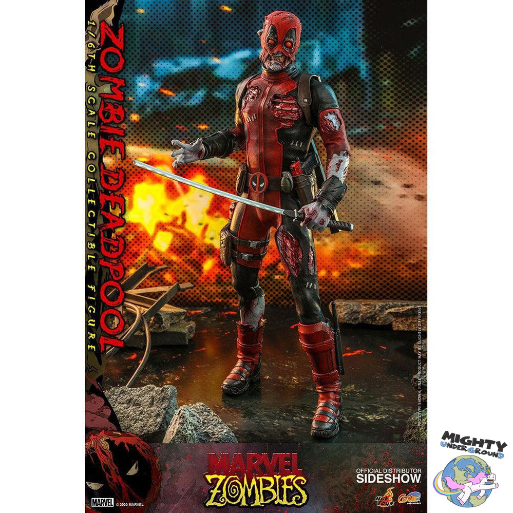 Marvel: Zombie Deadpool 1/6-Actionfiguren-Hot Toys-Mighty Underground