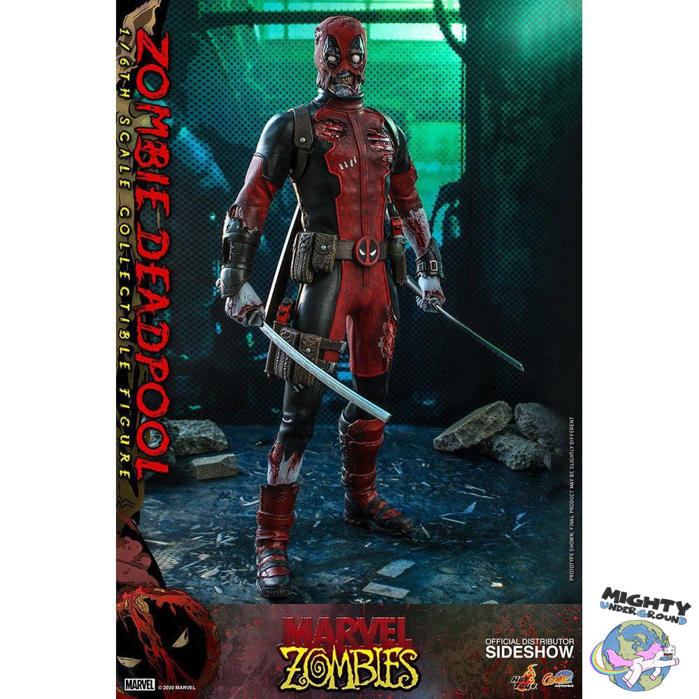 Marvel: Zombie Deadpool 1/6-Actionfiguren-Hot Toys-Mighty Underground