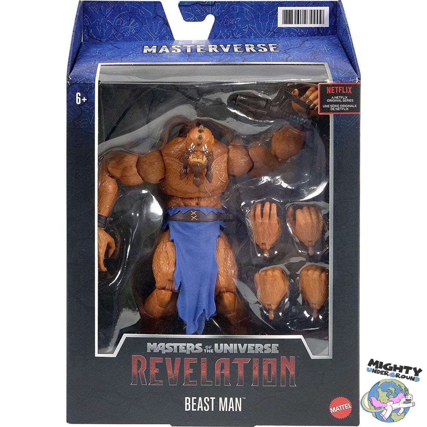 Masters of the Universe Revelation: Beast Man-Actionfiguren-Mattel-Mighty Underground