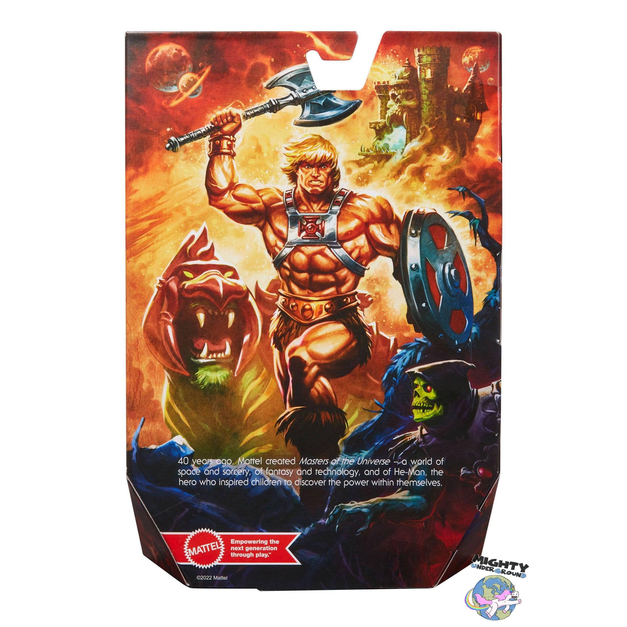 Masters of the Universe Masterverse: He-Man (40th Anniversary)-Actionfiguren-Mattel-Mighty Underground