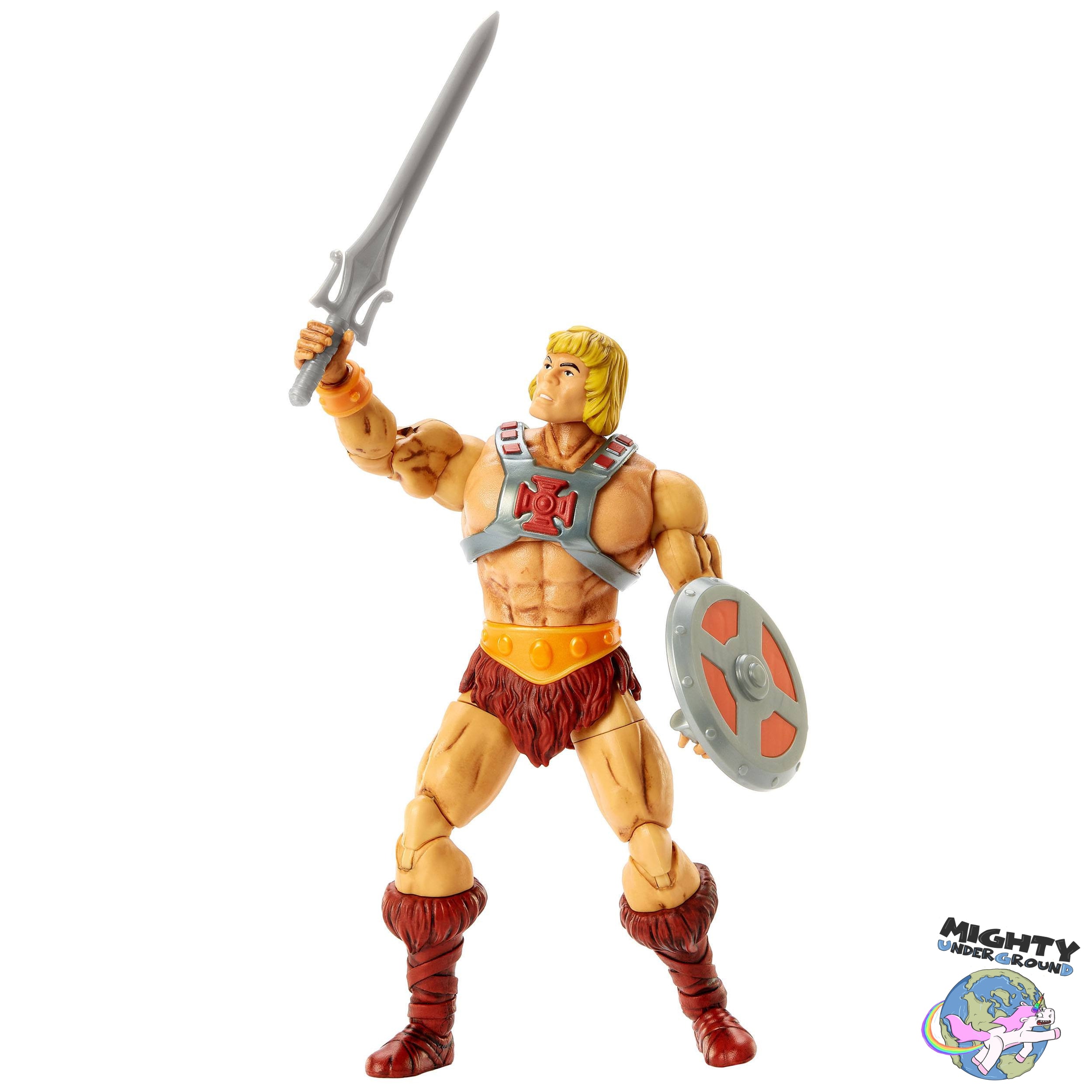 Masters of the Universe Masterverse: He-Man (40th Anniversary)-Actionfiguren-Mattel-Mighty Underground