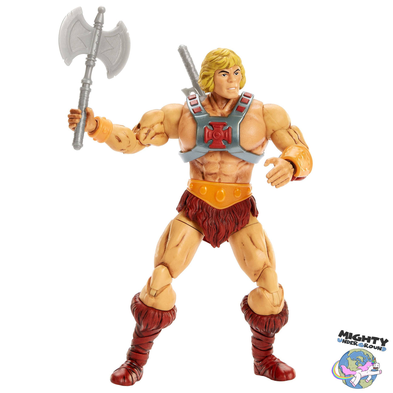 Masters of the Universe Masterverse: He-Man (40th Anniversary)-Actionfiguren-Mattel-Mighty Underground