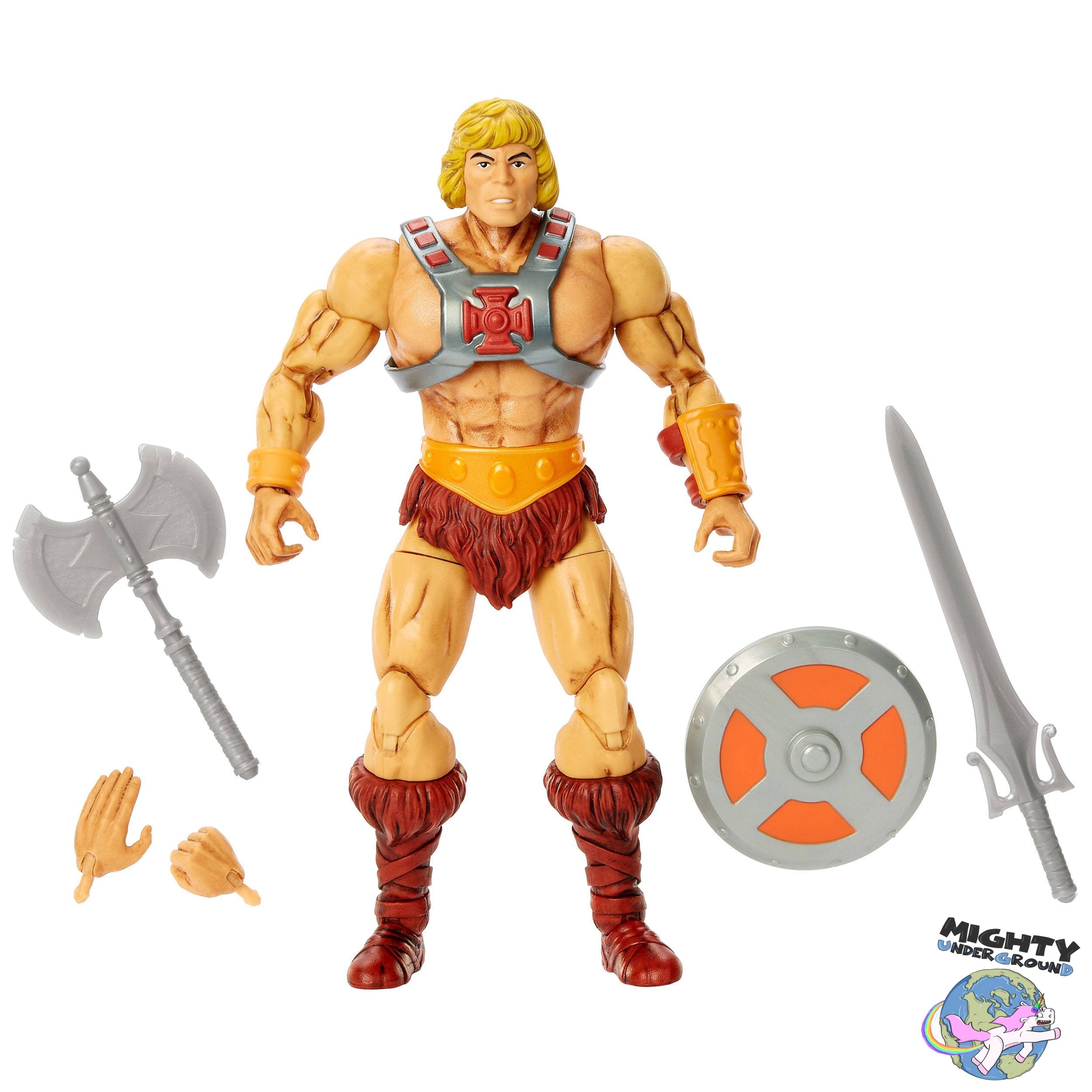 Masters of the Universe Masterverse: He-Man (40th Anniversary)-Actionfiguren-Mattel-Mighty Underground