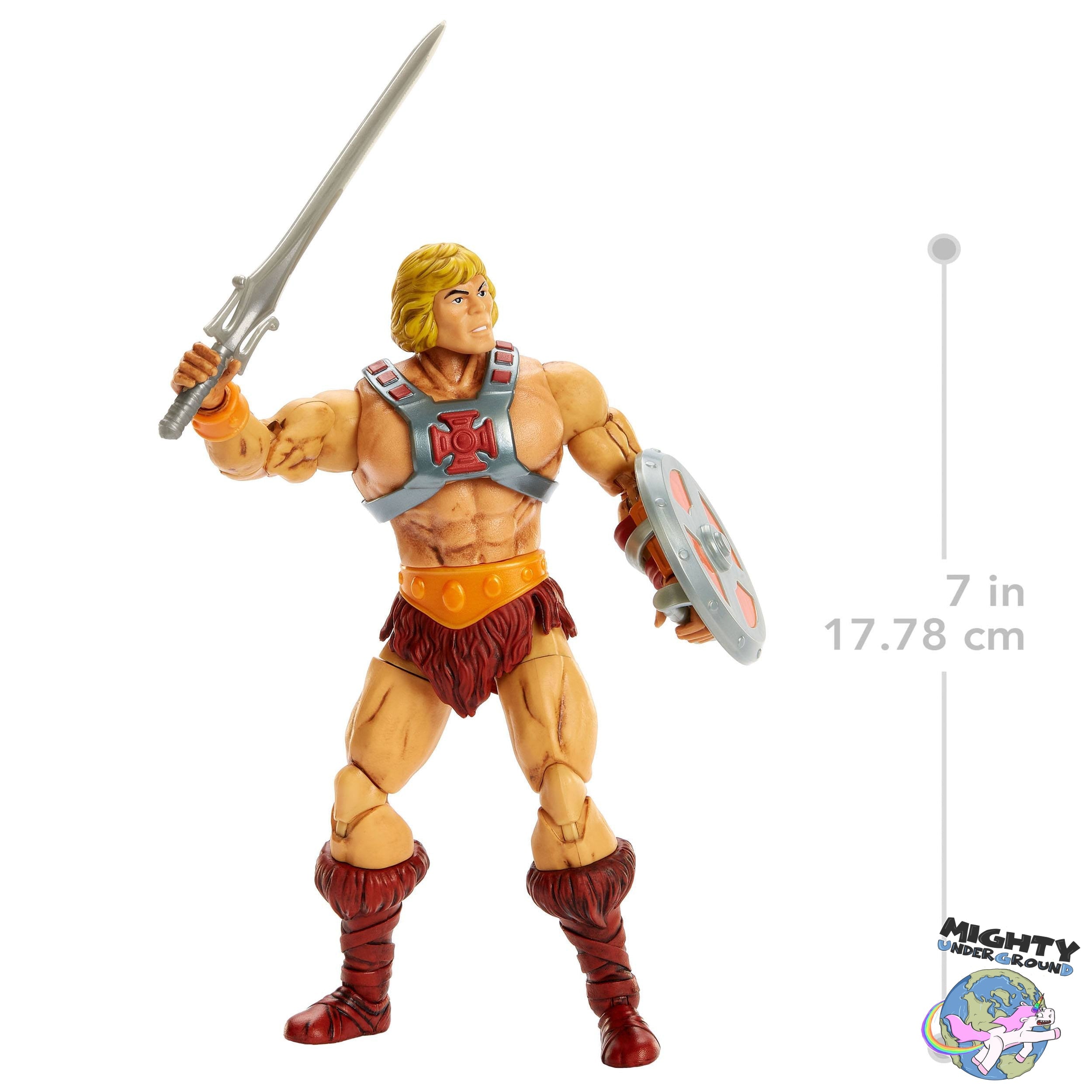 Masters of the Universe Masterverse: He-Man (40th Anniversary)-Actionfiguren-Mattel-Mighty Underground