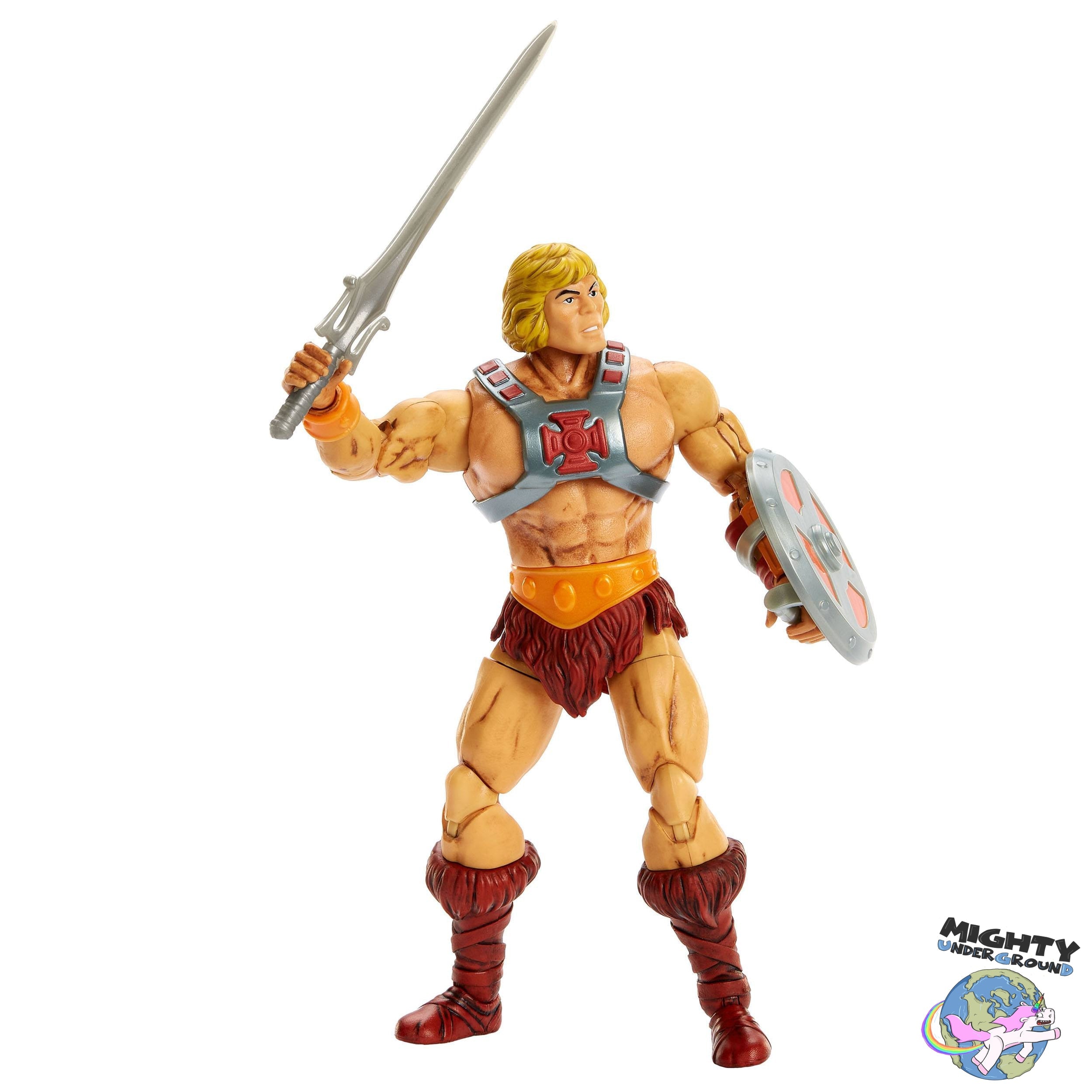 Masters of the Universe Masterverse: He-Man (40th Anniversary)-Actionfiguren-Mattel-Mighty Underground