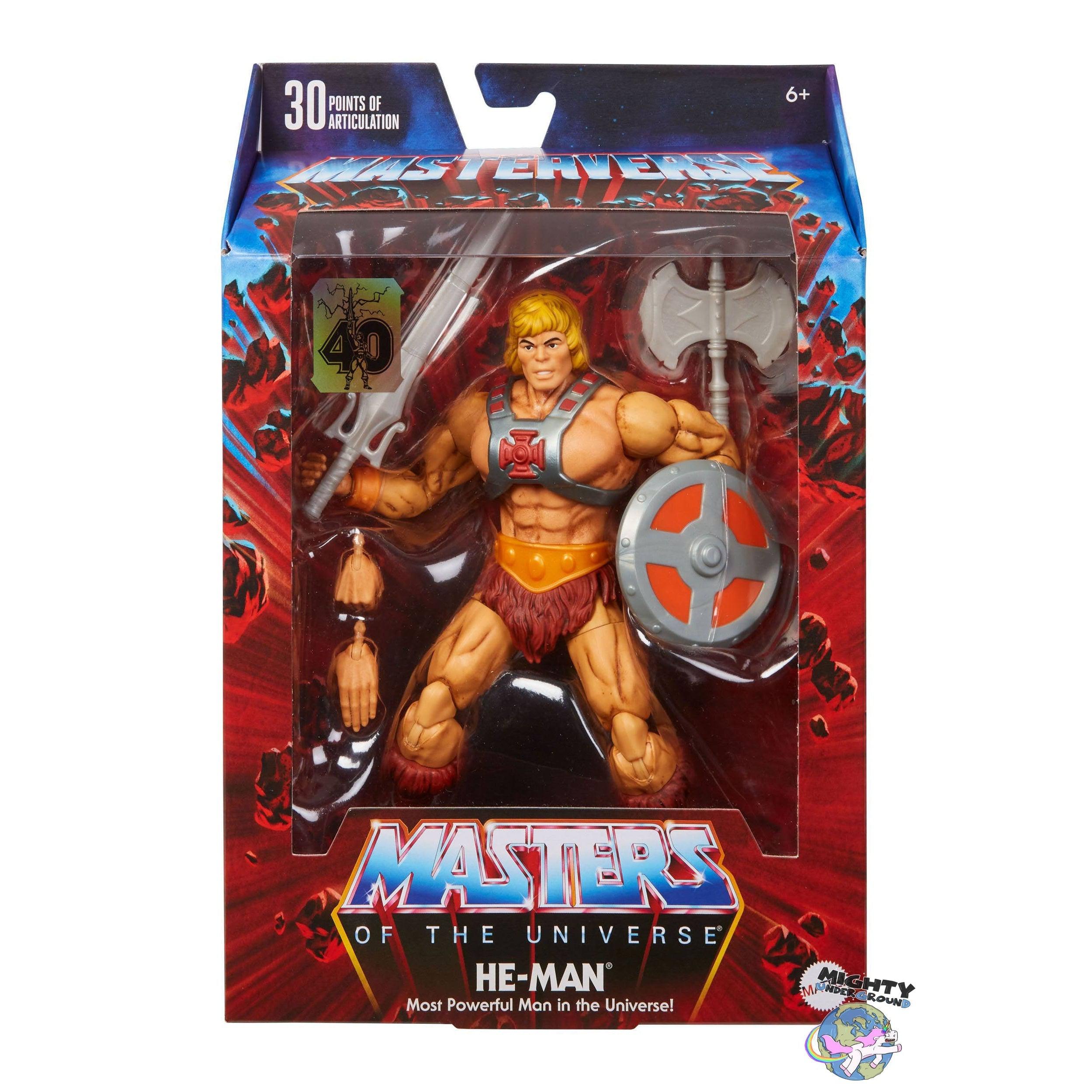 Masters of the Universe Masterverse: He-Man (40th Anniversary)-Actionfiguren-Mattel-Mighty Underground