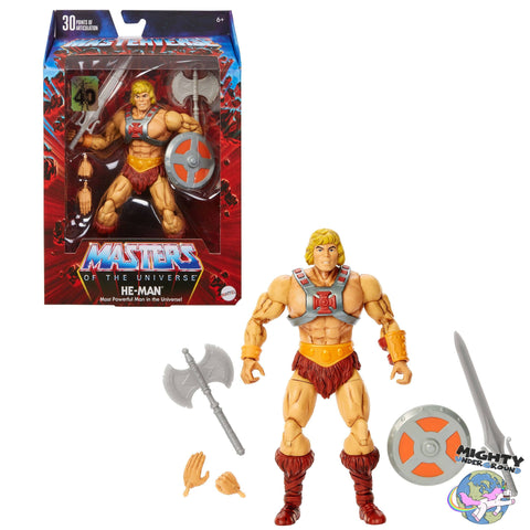 Masters of the Universe Masterverse: He-Man (40th Anniversary)-Actionfiguren-Mattel-Mighty Underground