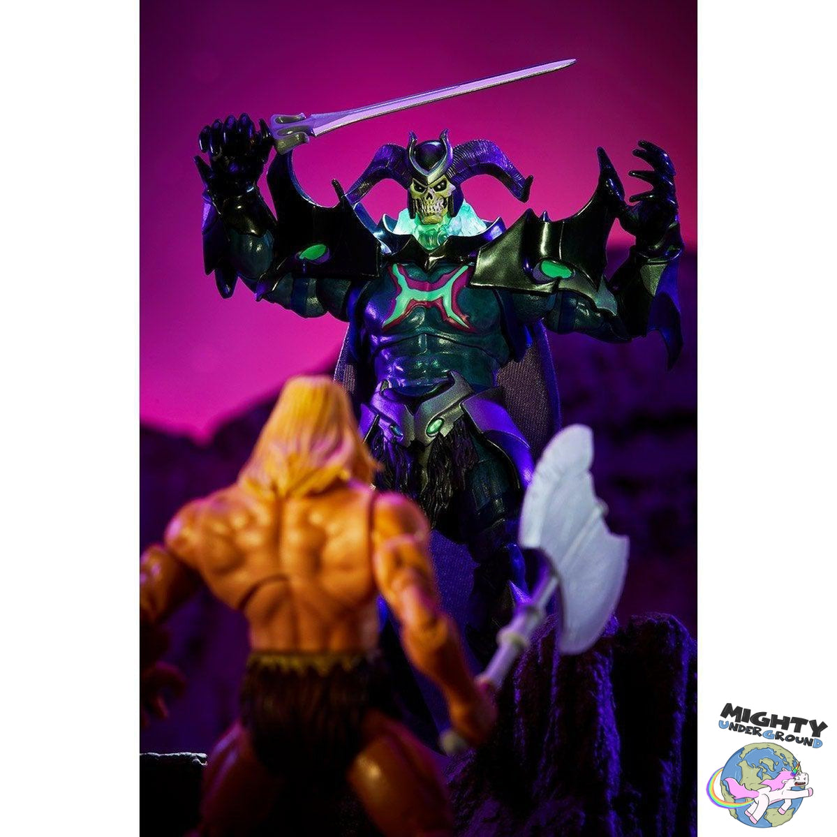 Masters of the Universe Revelation: Savage He-Man & Orko-Actionfiguren-Mattel-Mighty Underground