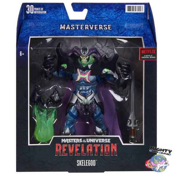 Masters of the Universe Revelation: Skeletor "Skelegod" VORBESTELLUNG!-Actionfiguren-Mattel-Mighty Underground