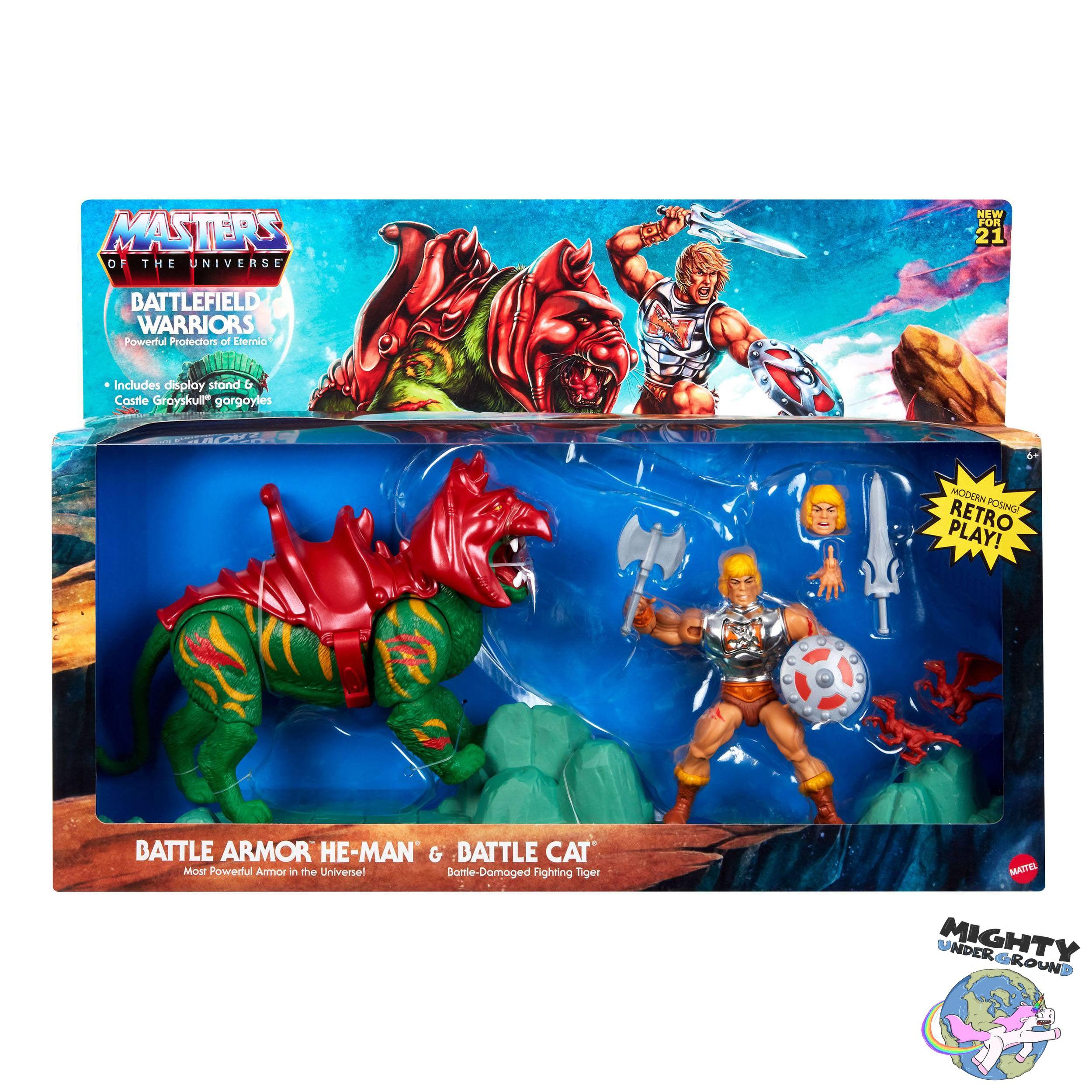 Masters of the Universe Origins: Battlefield Warriors 2-Pack-Actionfiguren-Mattel-Mighty Underground