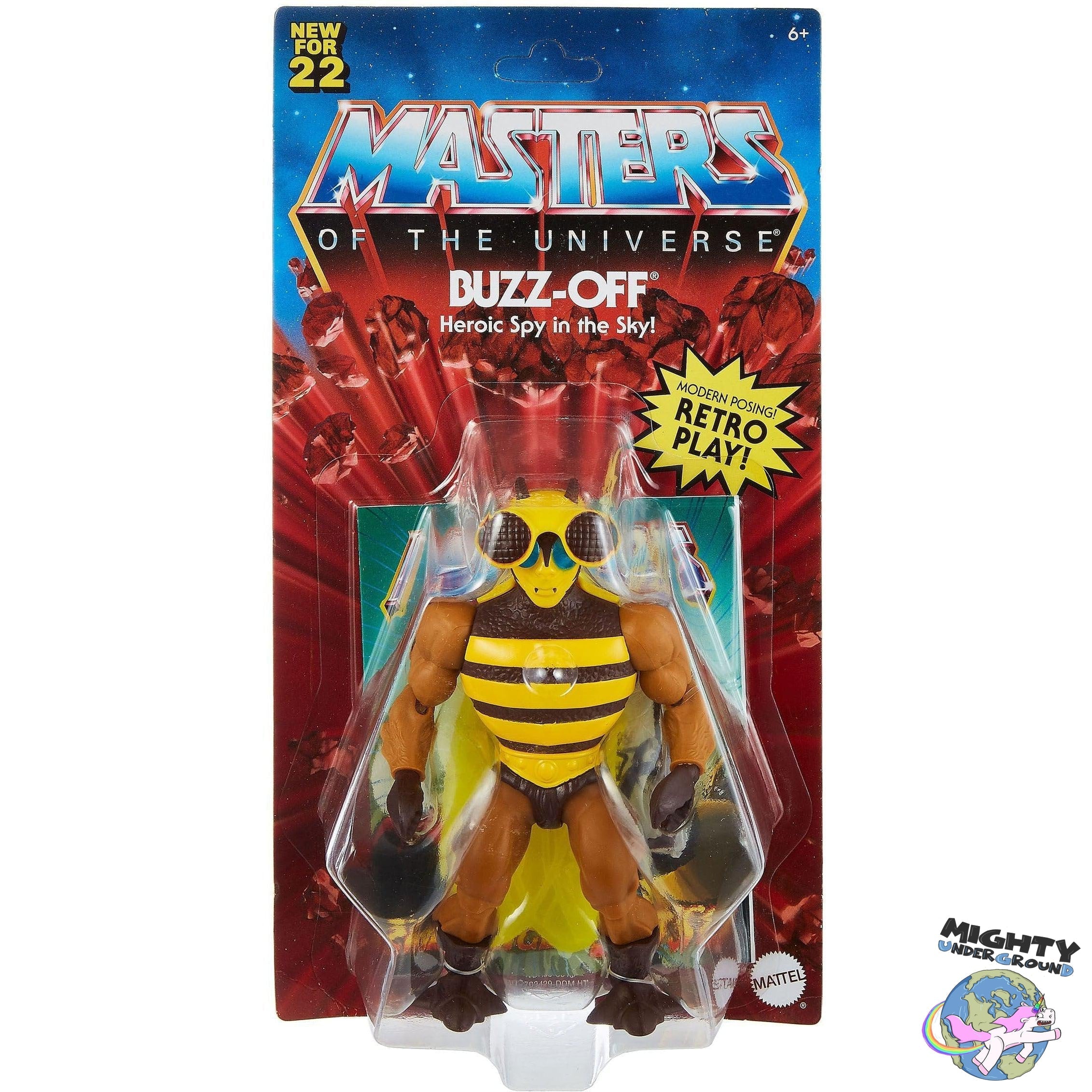 Masters of the Universe Origins: Buzz-Off-Actionfiguren-Mattel-Mighty Underground