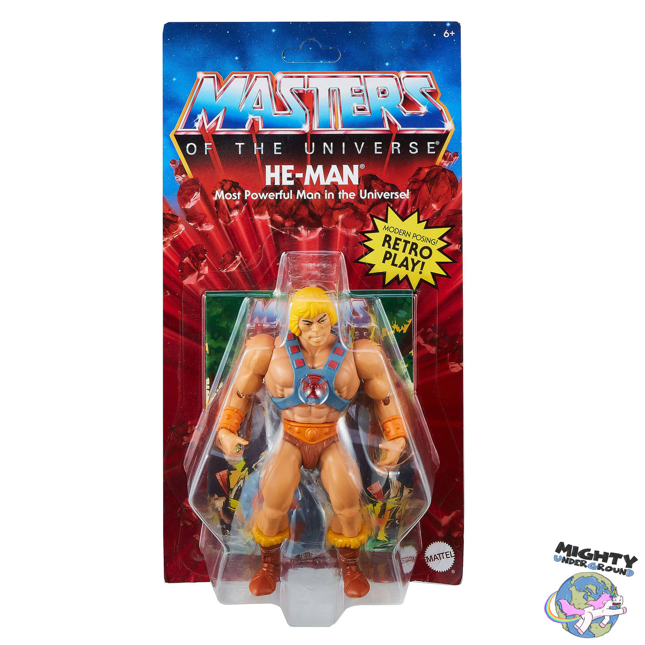Masters of the Universe Origins: Classic He-Man-Actionfiguren-Mattel-Mighty Underground
