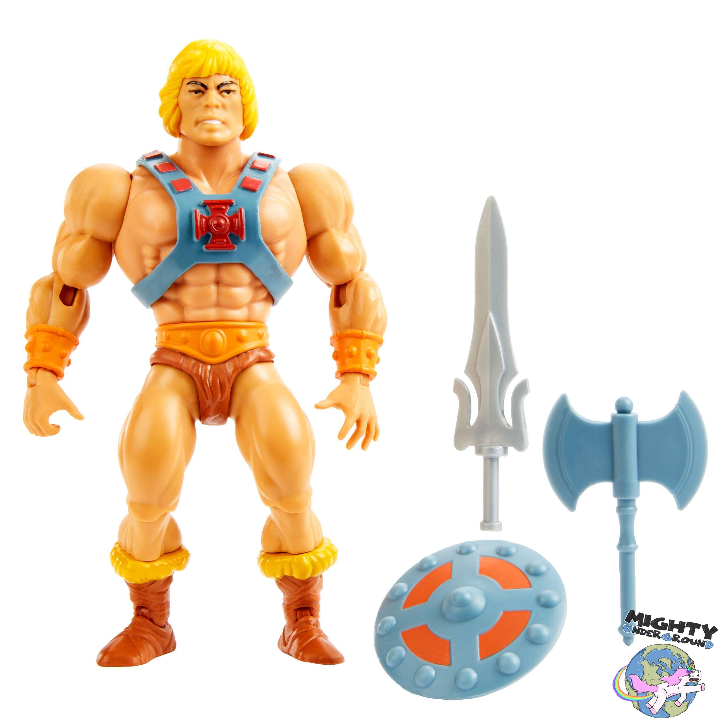 Masters of the Universe Origins: Classic He-Man-Actionfiguren-Mattel-Mighty Underground