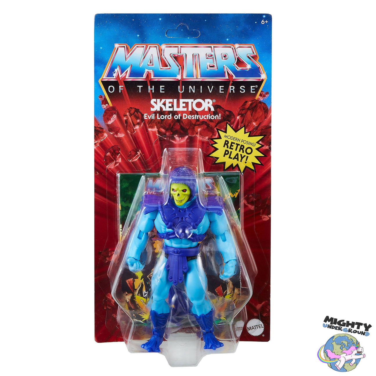 Masters of the Universe Origins: Classic Skeletor-Actionfiguren-Mattel-Mighty Underground