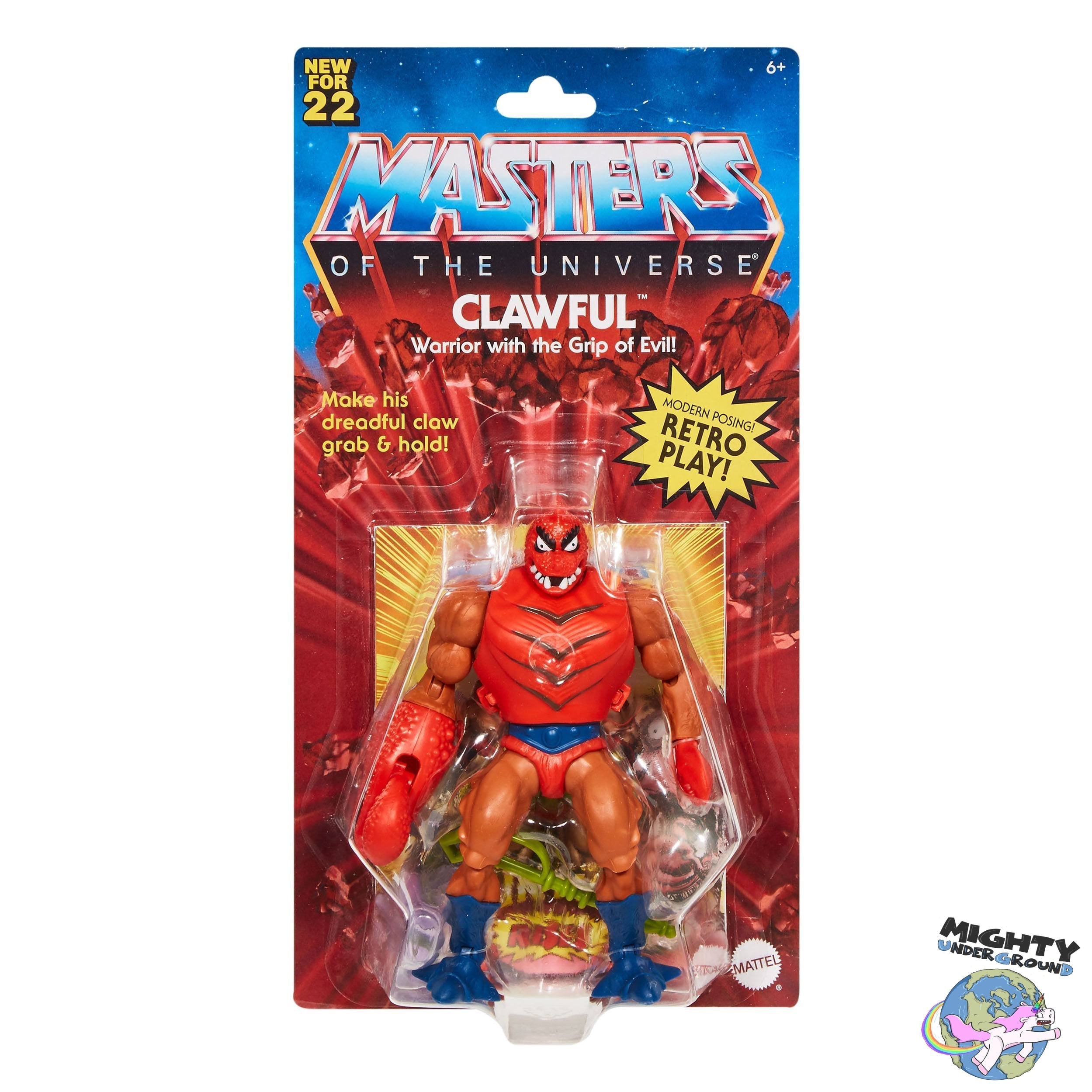 Masters of the Universe Origins: Clawful-Actionfiguren-Mattel-Mighty Underground