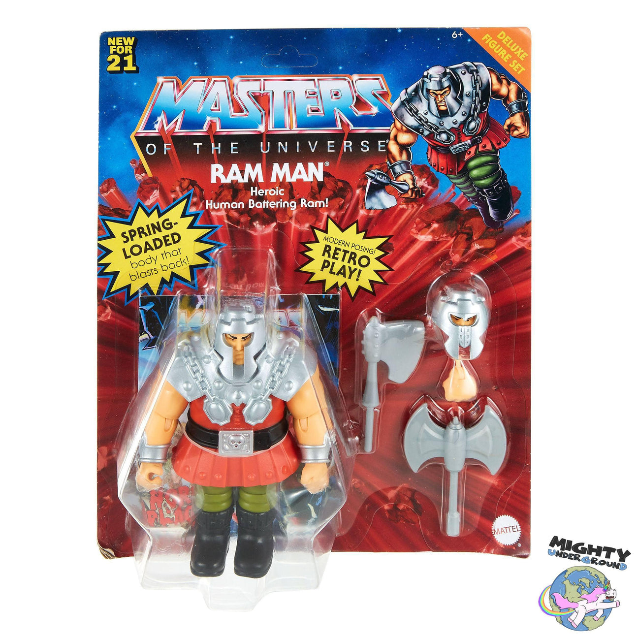 Masters of the Universe Origins Deluxe: Ram Man-Actionfiguren-Mattel-Mighty Underground