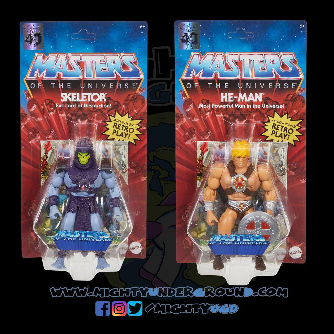 Masters of the Universe Origins: He-Man & Skeletor (200X) [2er-Set]-Actionfiguren-Mattel-Mighty Underground