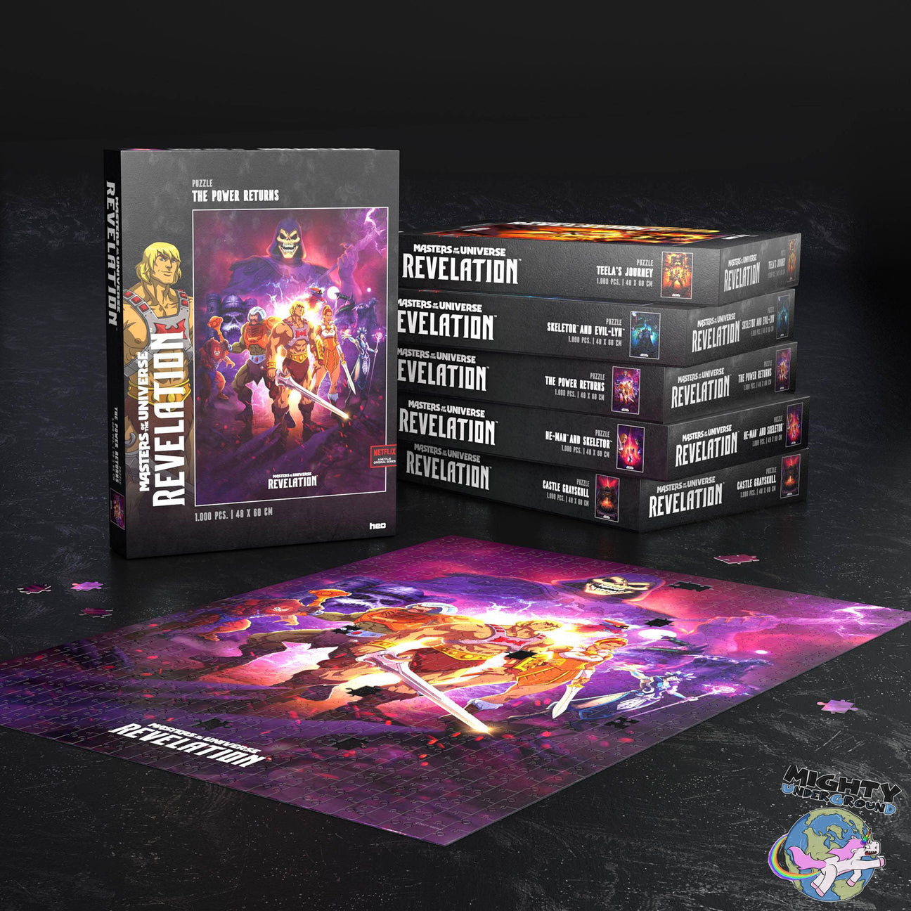 Masters of the Universe Revelation: The Power Returns - 1000 Teile Puzzle-Puzzle-Heo-Mighty Underground