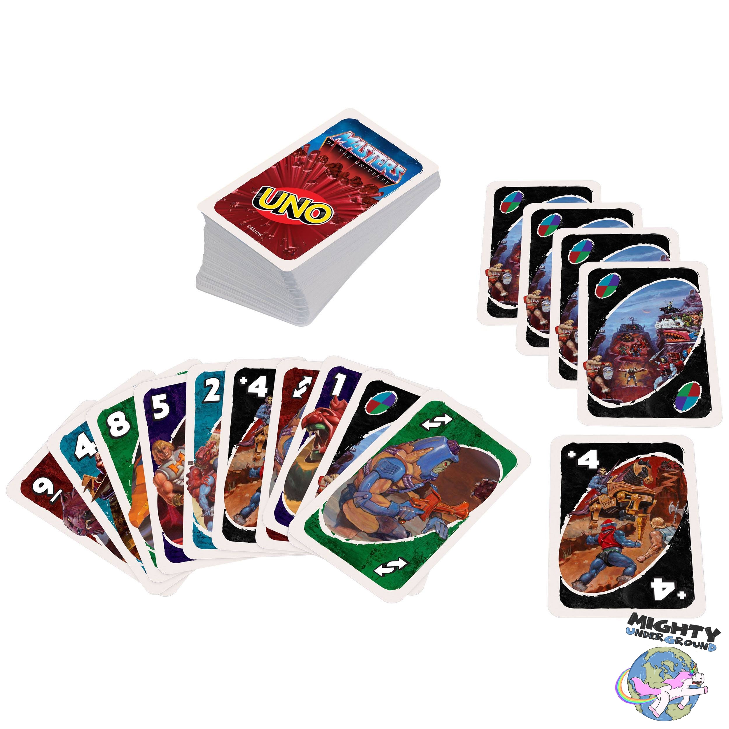 Masters of the Universe: UNO Kartenspiel-Merchandise-Mattel-Mighty Underground