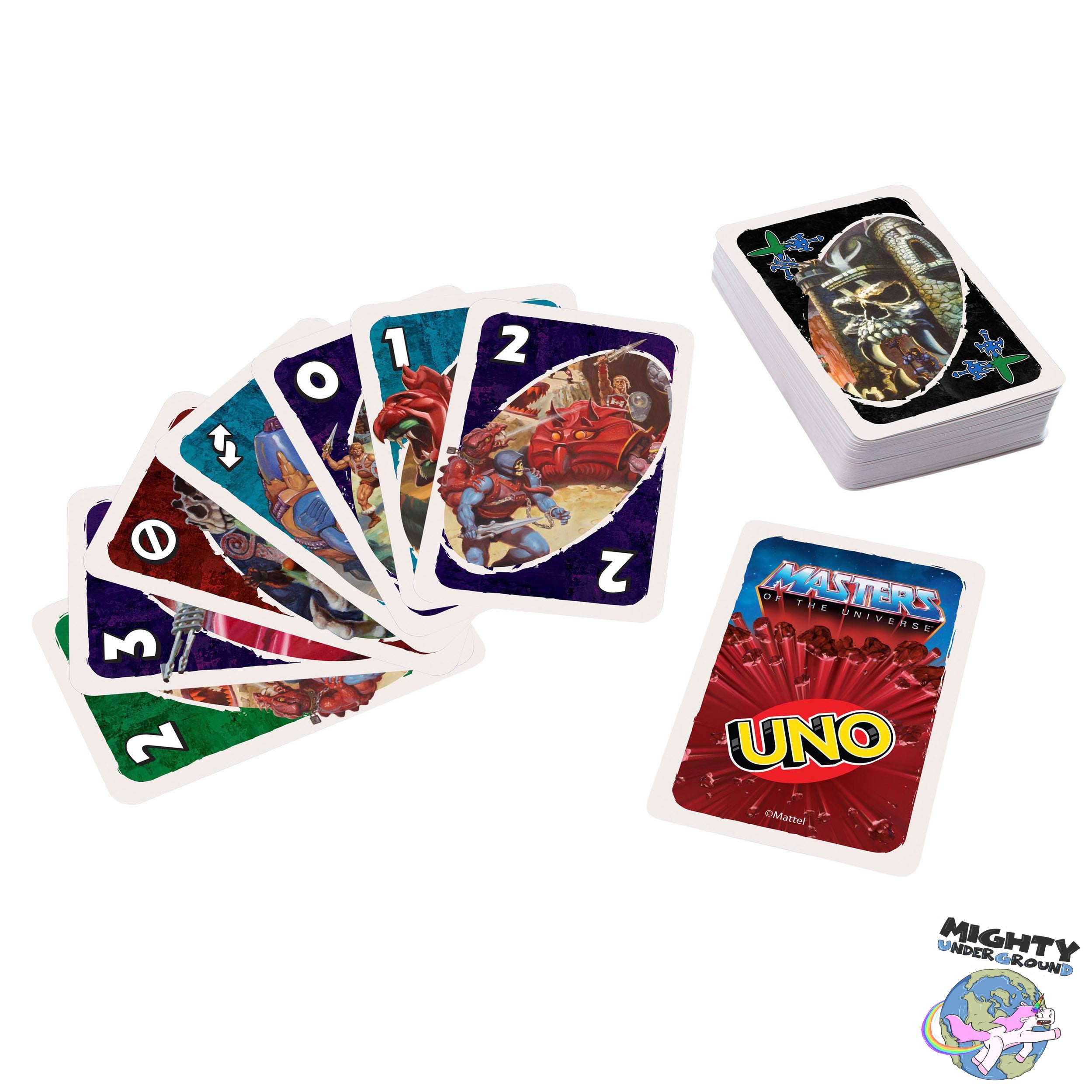 Masters of the Universe: UNO Kartenspiel-Merchandise-Mattel-Mighty Underground