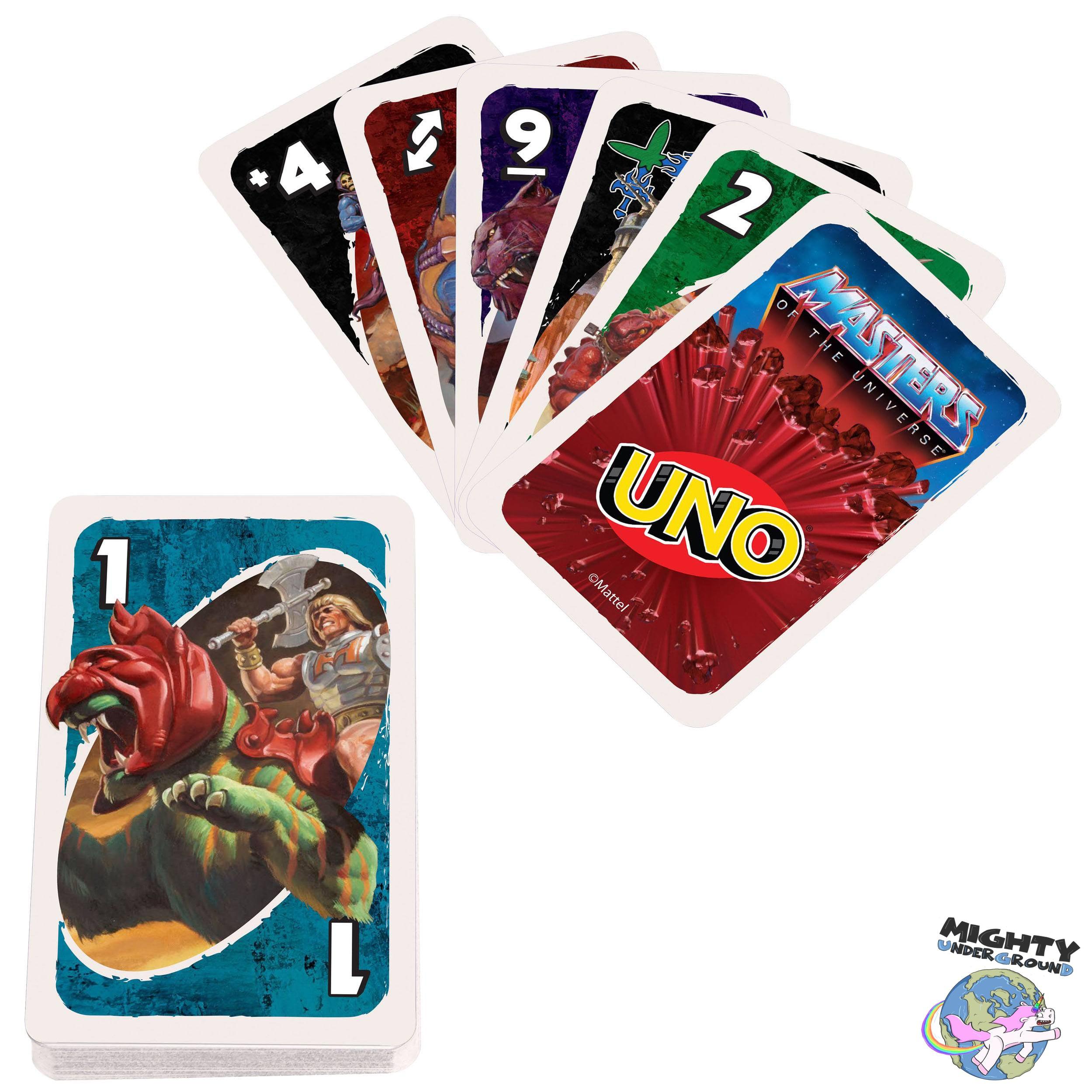 Masters of the Universe: UNO Kartenspiel-Merchandise-Mattel-Mighty Underground