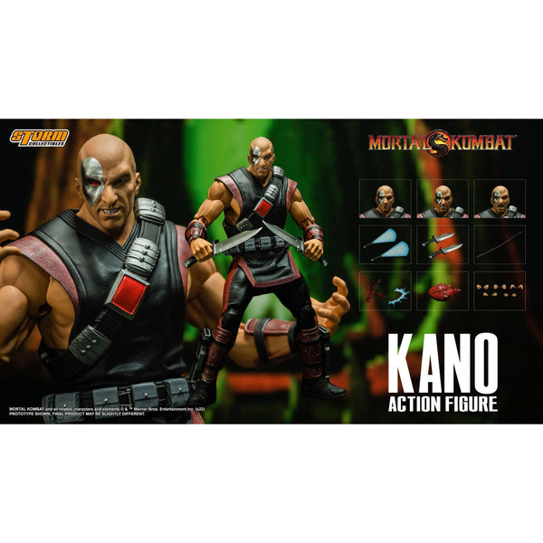 Mortal Kombat: Kano 1/12-Actionfiguren-Storm Collectibles-Mighty Underground