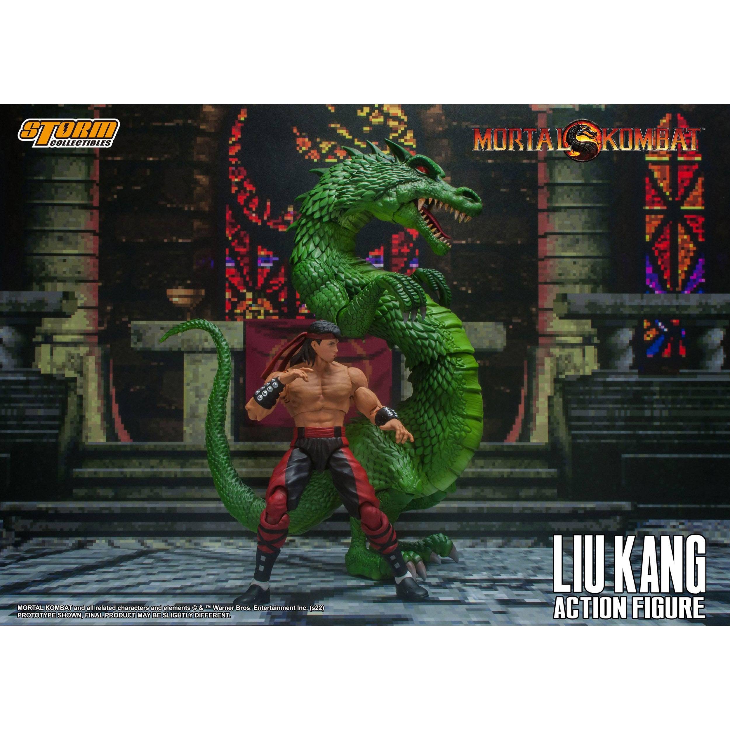 Mortal Kombat: Liu Kang & Dragon 1/12-Storm Collectibles-Mighty Underground