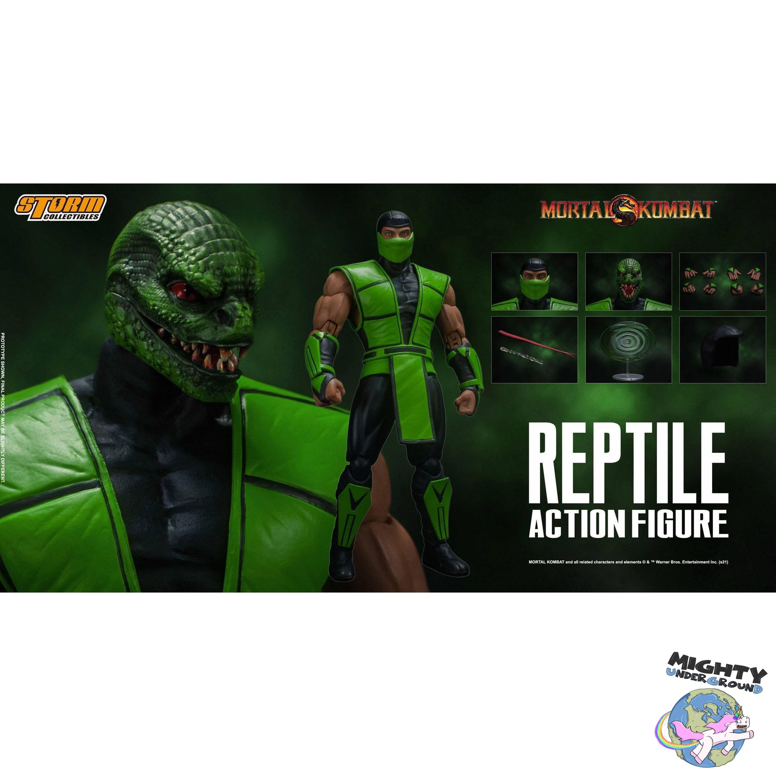 Mortal Kombat: Reptile 1/12-Actionfiguren-Storm Collectibles-Mighty Underground