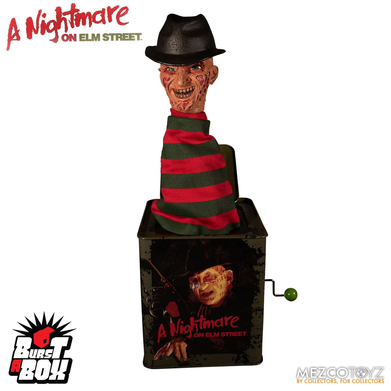 Nightmare on Elm Street: Freddy Krueger - Burst-A-Box Springteufel Spieluhr-Merchandise-Mezco-Mighty Underground