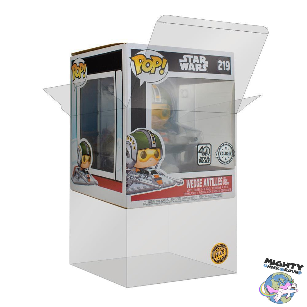 PPJoe Star Wars Wedge Antilles, Boba Fett with Slave One Pop Protektor-Pop Vinyl Protector-PPJoe-Mighty Underground