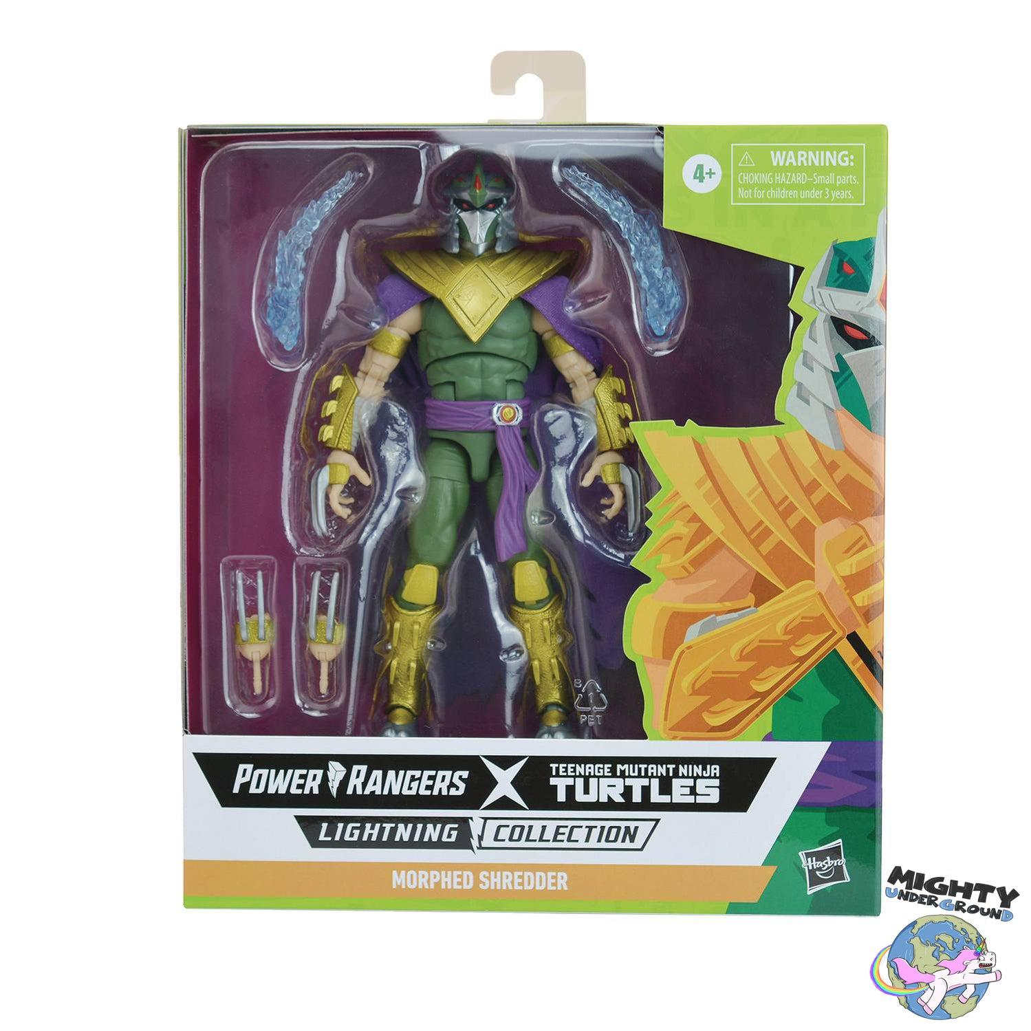 Power Rangers x TMNT Lightning Collection: Shredder-Actionfiguren-Hasbro-Mighty Underground