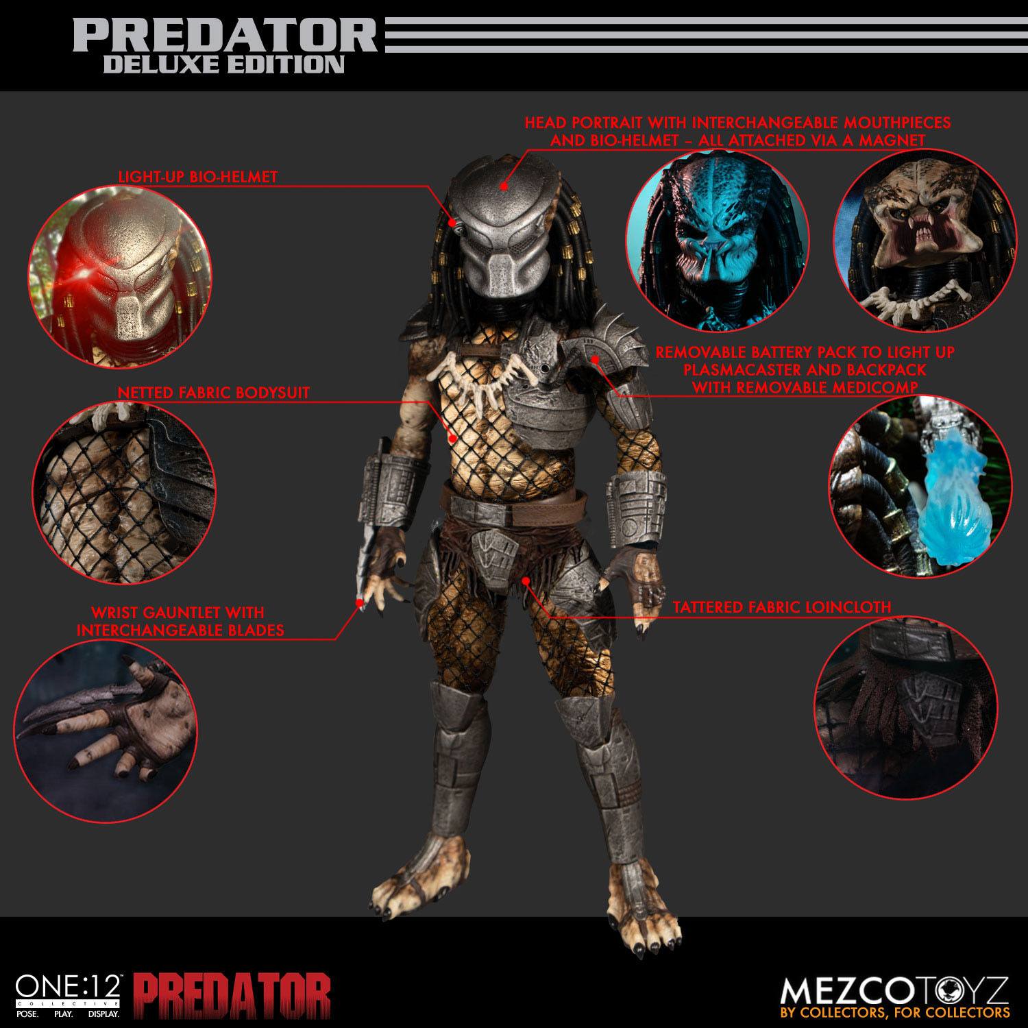 Predator Deluxe Edition - 1:12-Actionfiguren-Mezco Toys-Mighty Underground