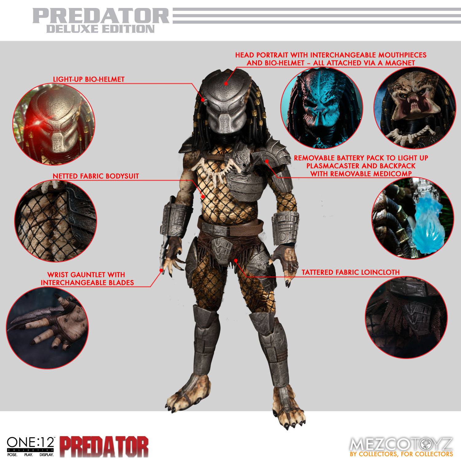 Predator Deluxe Edition - 1:12-Actionfiguren-Mezco Toys-Mighty Underground