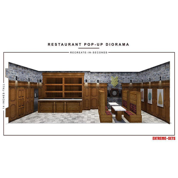 Restaurant Pop-Up - Diorama - 1/18-Actionfiguren-Extreme Sets-Mighty Underground